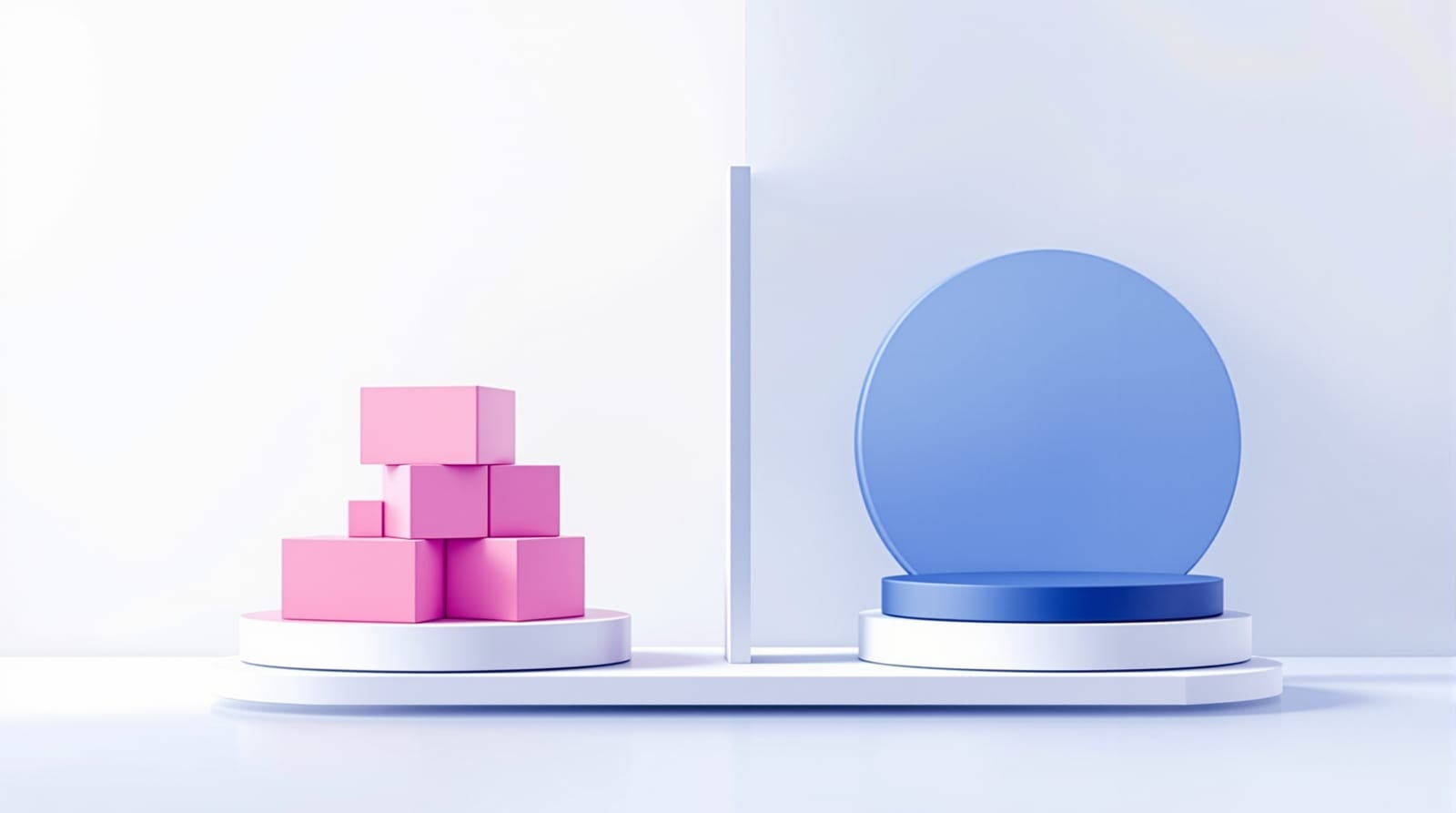 Illustration comparing a modular platform with a single unified hosted platform